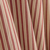 Flacher Stoffrest mit vertikalen Streifen in Granatrot und Beige – verschiedene Maße x Breite 140 cm - Ribes y Casals