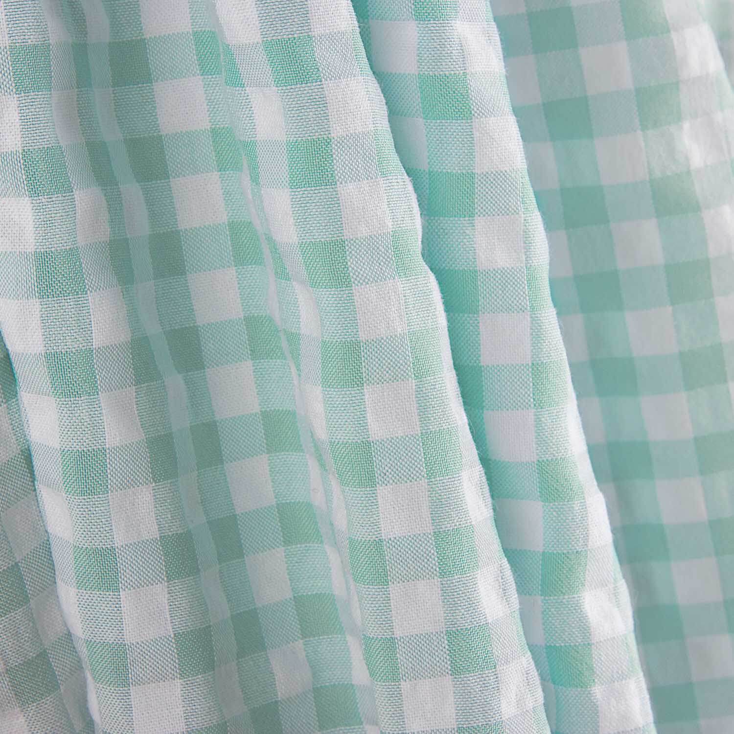 Seersucker Plaid Soft Green - Ribes y Casals