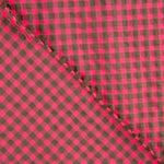 Seersucker Rosa und Grau Vichy-Quadrate - Ribes y Casals