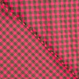 Seersucker Rosa und Grau Vichy-Quadrate - Ribes y Casals