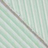 Bambula Cotton Stripes Grün und Weiß - Ribes y Casals