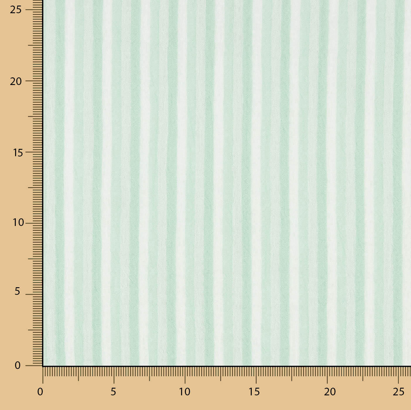 Bambula Cotton Stripes Grün und Weiß - Ribes y Casals