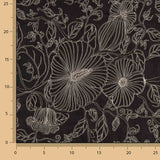 Schwarzer Baumwoll-Voile mit Stickerei - Ribes y Casals