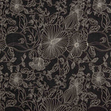 Schwarzer Baumwoll-Voile mit Stickerei - Ribes y Casals