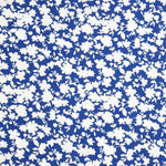 Blaue Viskose mit Blumendruck - Ribes y Casals