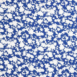 Blaue Viskose mit Blumendruck - Ribes y Casals