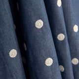 Chambray Baumwolle Stickerei Polka Dots - Ribes y Casals