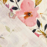 Retal Leinen mit Viskose Floraler Aquarelldruck - Verschiedene Größen x Breite 140 cm - Ribes y Casals