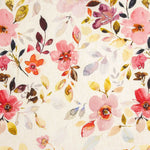 Retal Leinen mit Viskose Floraler Aquarelldruck - Verschiedene Größen x Breite 140 cm - Ribes y Casals