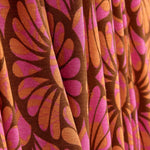Viskose gestrickt Retro Bloom Rosa und Orange - Ribes y Casals