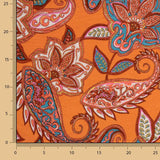 Viskose Paisley-Strick Bohemian Orange - Ribes y Casals