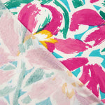 Tropical Floral Viskose gestrickt Türkis - Ribes y Casals