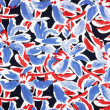 Blauer und roter Viskose-Blumen-Seemannsstich - Ribes y Casals