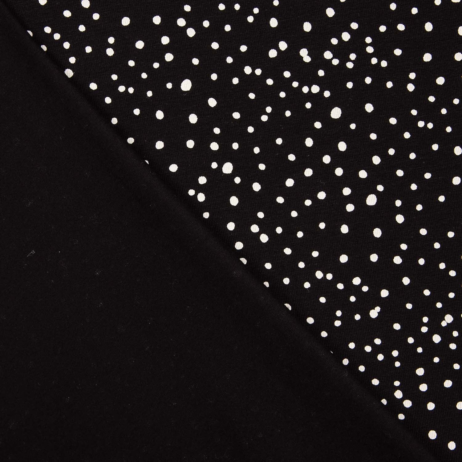 Gestrickte Baumwolle Snowy Schwarz - Ribes y Casals