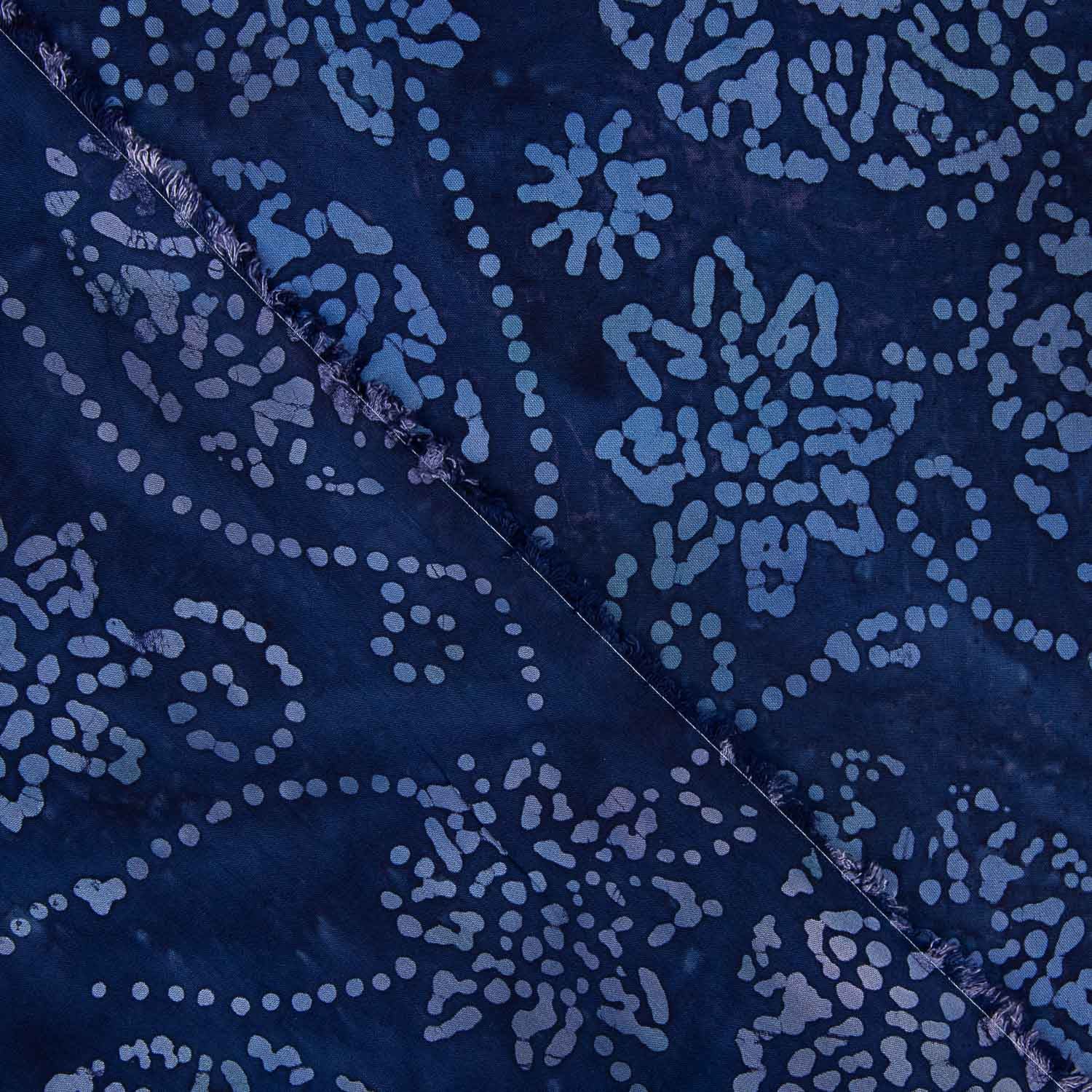 Gestrickte Baumwolle Batik Blau - Ribes y Casals