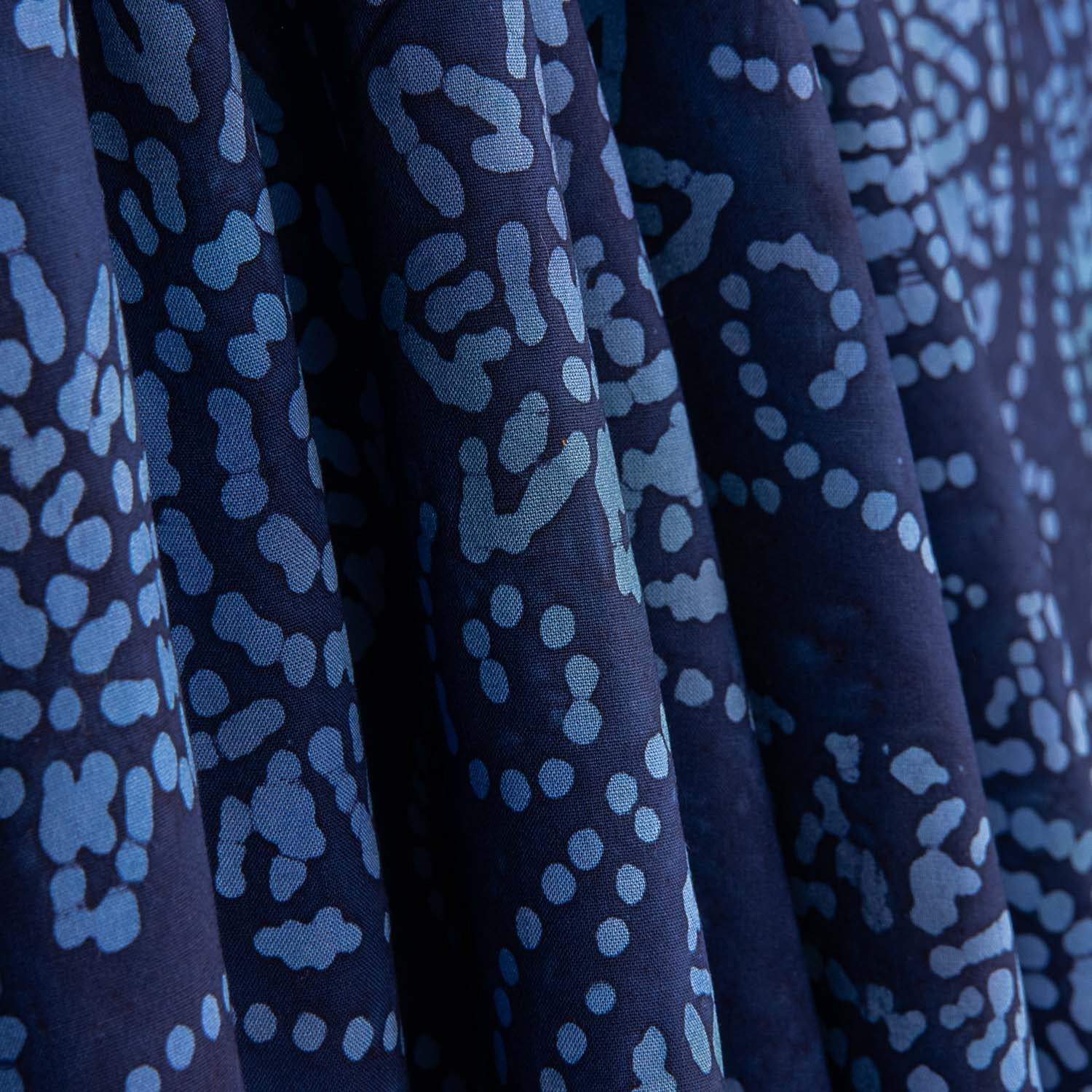 Gestrickte Baumwolle Batik Blau - Ribes y Casals