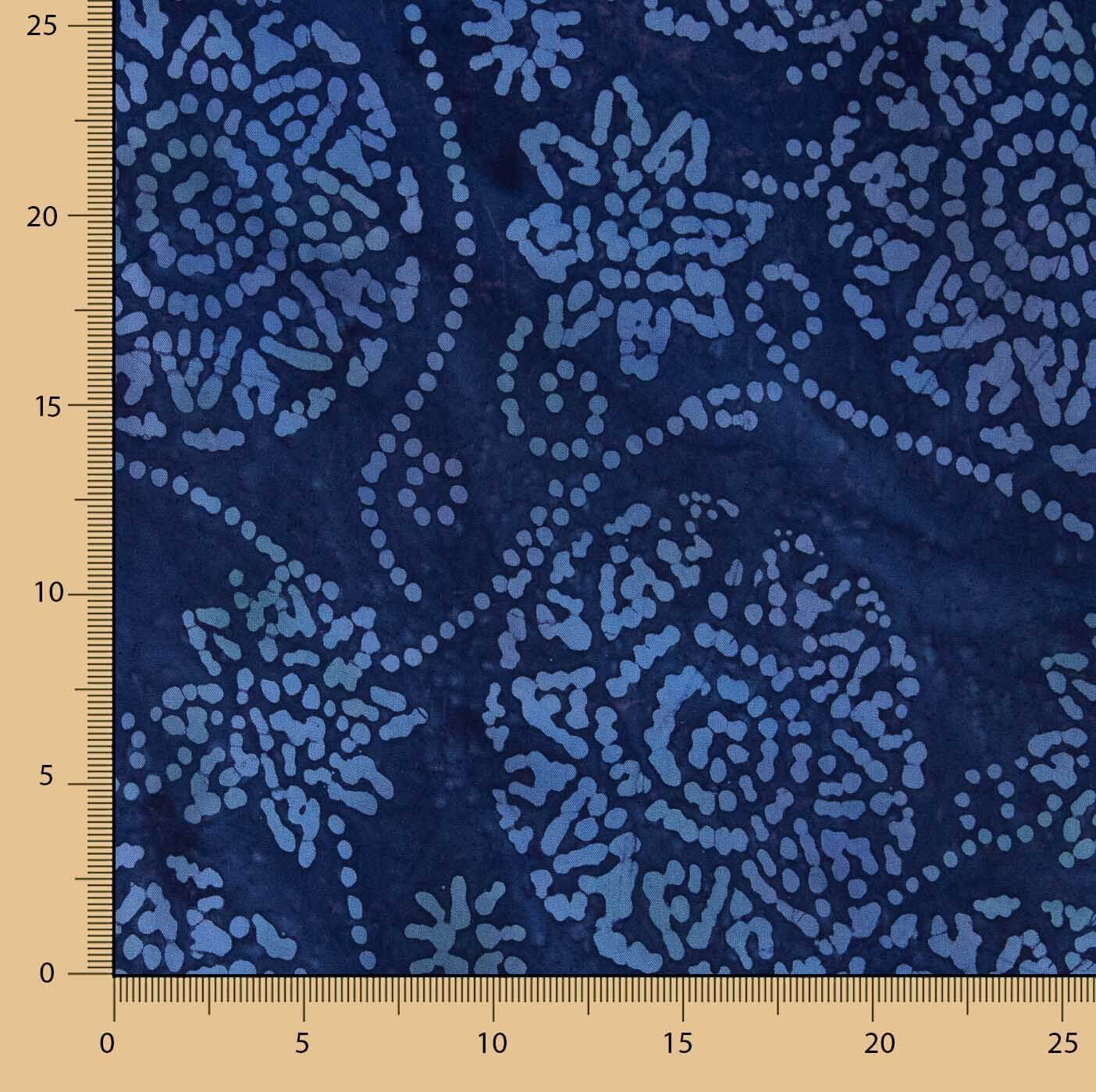 Gestrickte Baumwolle Batik Blau - Ribes y Casals