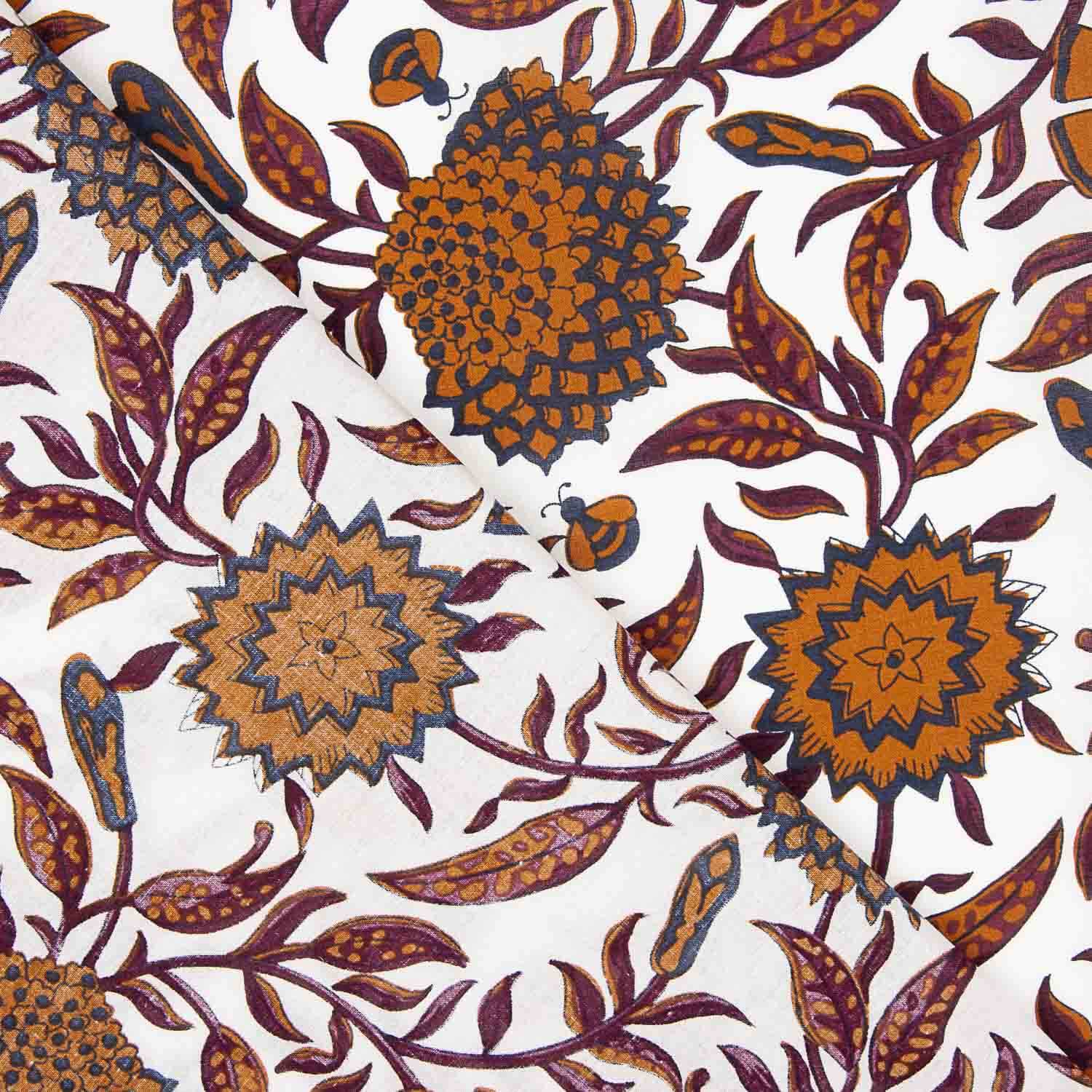 Popeline Baumwolle Jaipur Elfenbein - Ribes y Casals