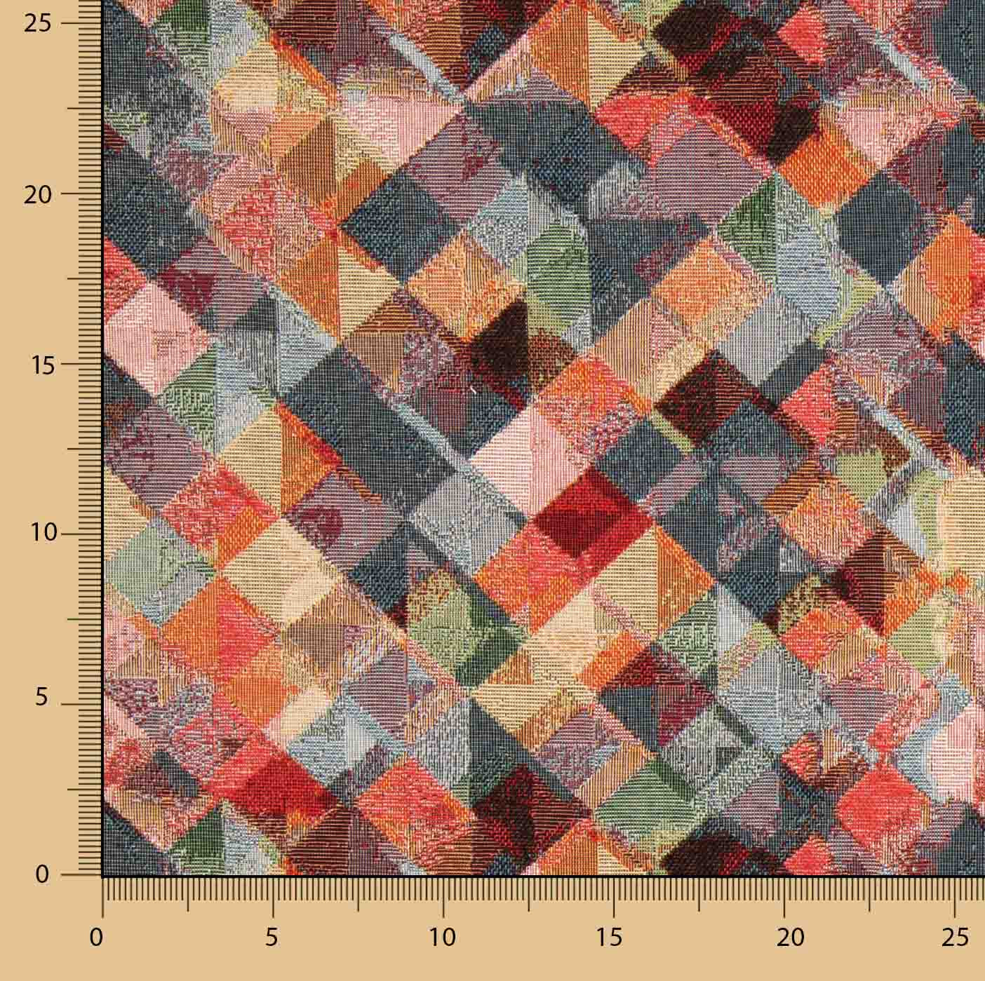 Mehrfarbiger geometrischer Gobelin-Patchwork - Ribes y Casals