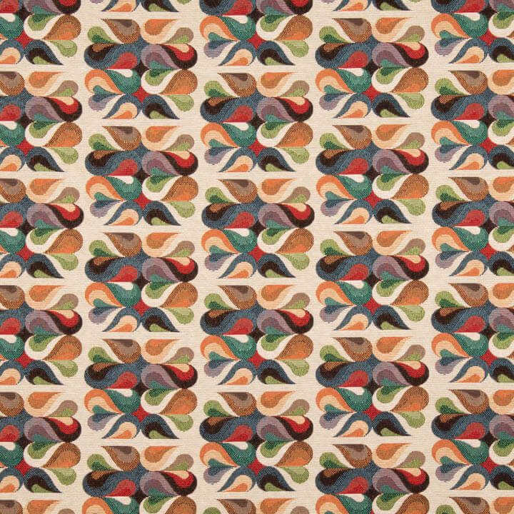 Retro-Mosaik-Wandteppich, mehrfarbig - Ribes y Casals