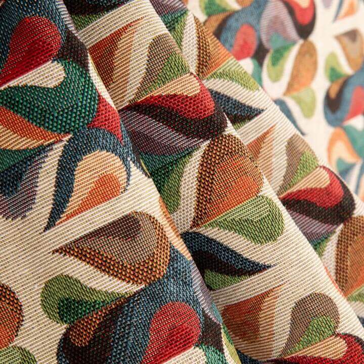 Retro-Mosaik-Wandteppich, mehrfarbig - Ribes y Casals