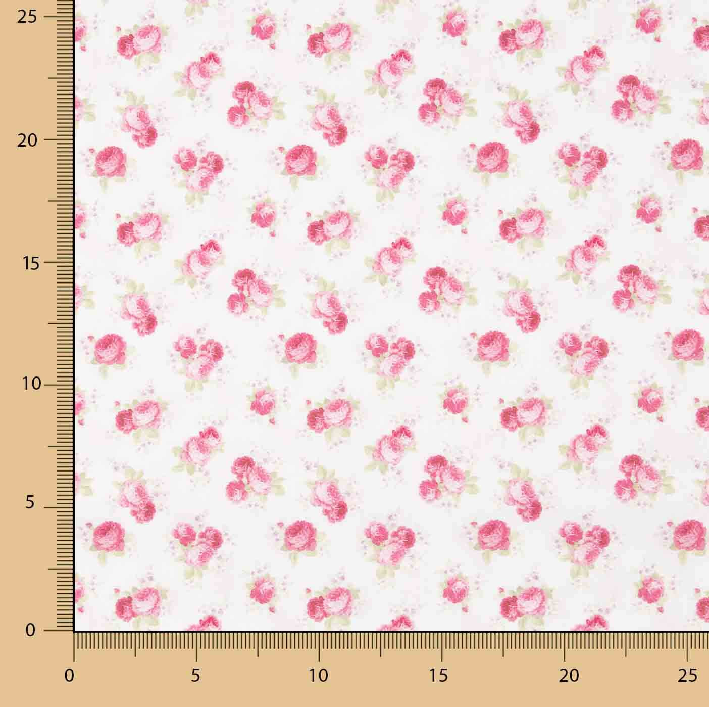Perkal bedruckt Pink Gem - Ribes y Casals