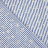 Blaue Streifen aus bestickter Baumwolle - Ribes y Casals