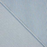 Jeansstoff-Reststück mit hellblauen und weißen Streifen – verschiedene Maße x Breite 148 cm - Ribes y Casals