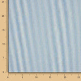 Jeansstoff-Reststück mit hellblauen und weißen Streifen – verschiedene Maße x Breite 148 cm - Ribes y Casals