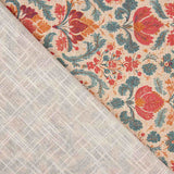Floral Cotton Canvas Barock Rot und Blau - Ribes y Casals