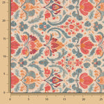 Floral Cotton Canvas Barock Rot und Blau - Ribes y Casals