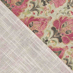 Canvas Cotton Floral Orna Rosa und Grün - Ribes y Casals