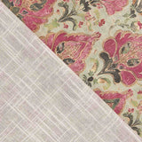Canvas Cotton Floral Orna Rosa und Grün - Ribes y Casals