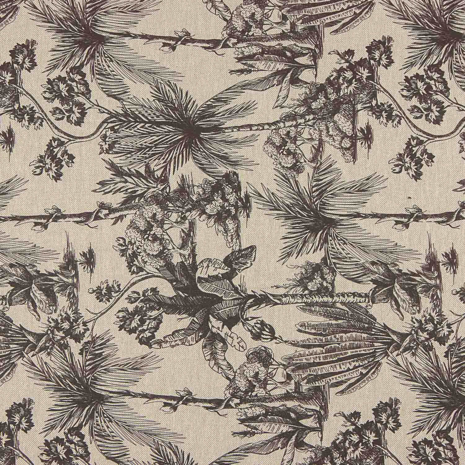 Segeltuch Baumwolle Botanical Botanical Print Braun - Ribes y Casals