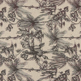 Segeltuch Baumwolle Botanical Botanical Print Braun - Ribes y Casals