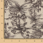 Segeltuch Baumwolle Botanical Botanical Print Braun - Ribes y Casals