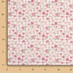 Popeline Baumwolle Rosa Cottage Meadow - Ribes y Casals