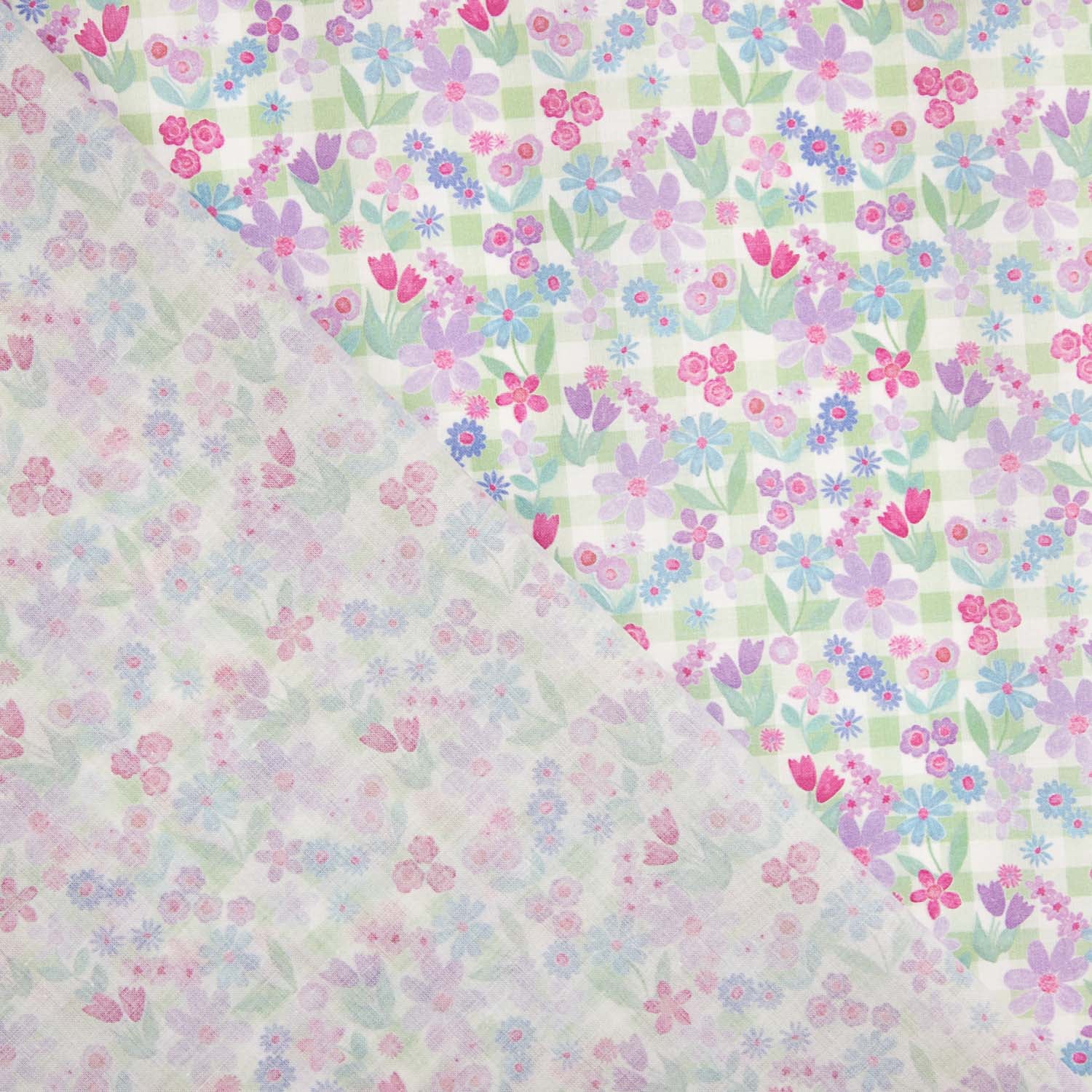 Baumwollpopeline Lavender Meadow - Ribes y Casals