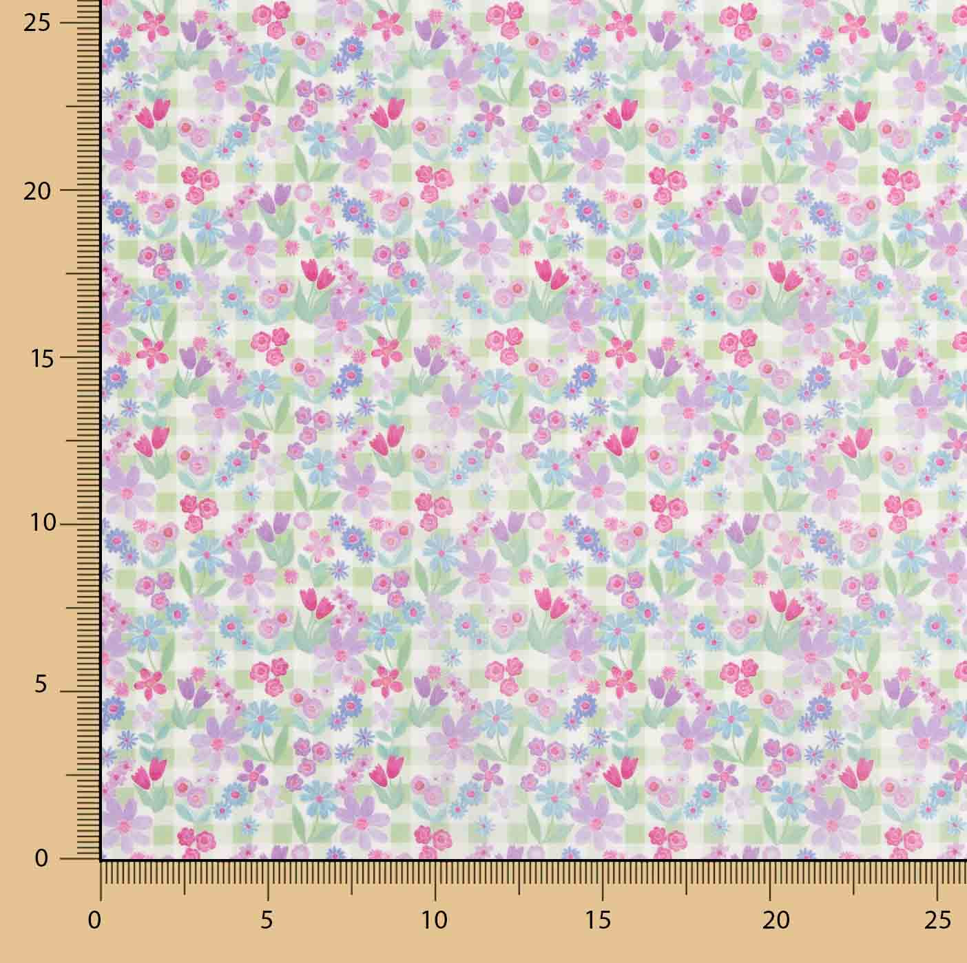 Baumwollpopeline Lavender Meadow - Ribes y Casals