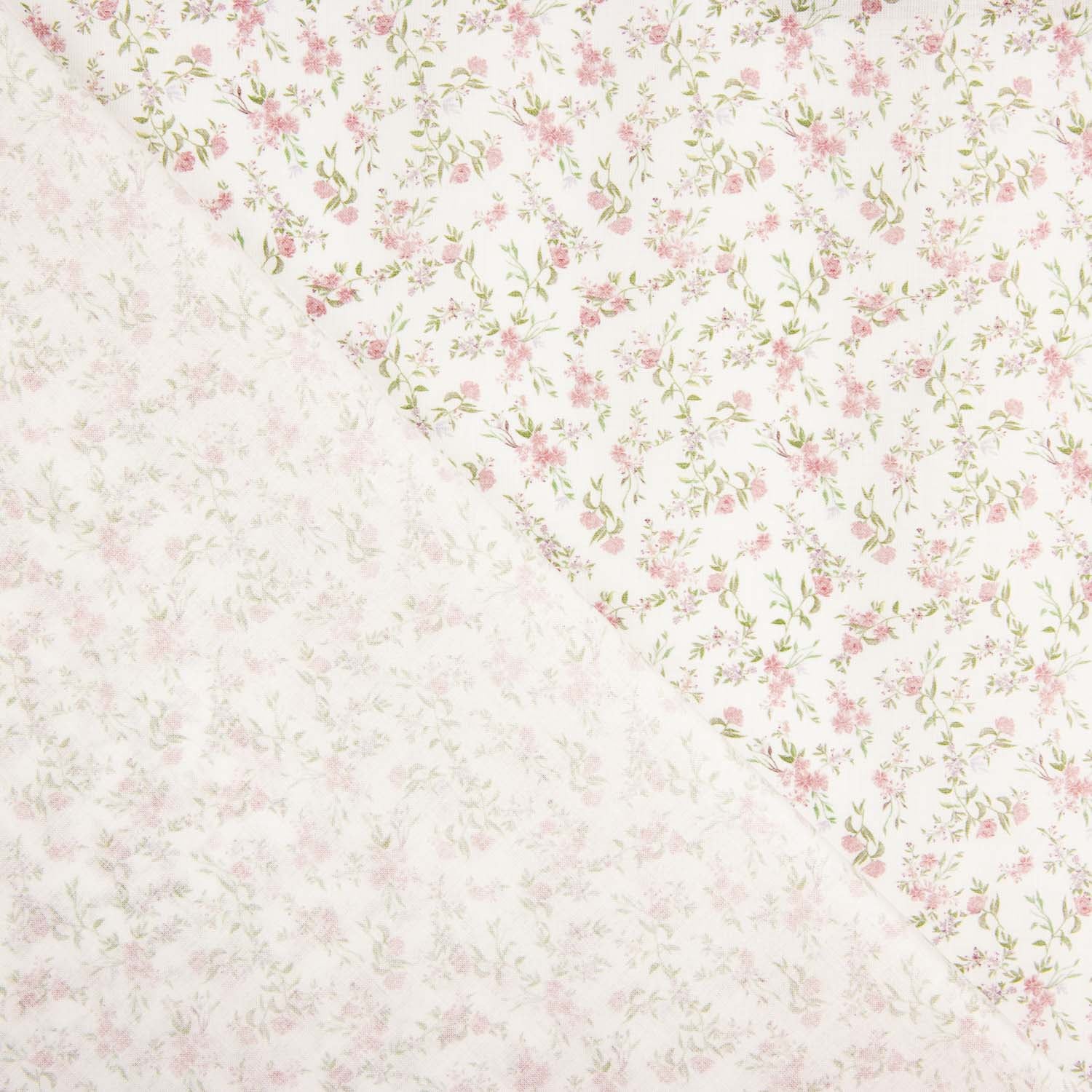 Popeline-Reststück aus Baumwolle in Pink Blossom Breeze – verschiedene Maße x Breite 150 cm - Ribes y Casals