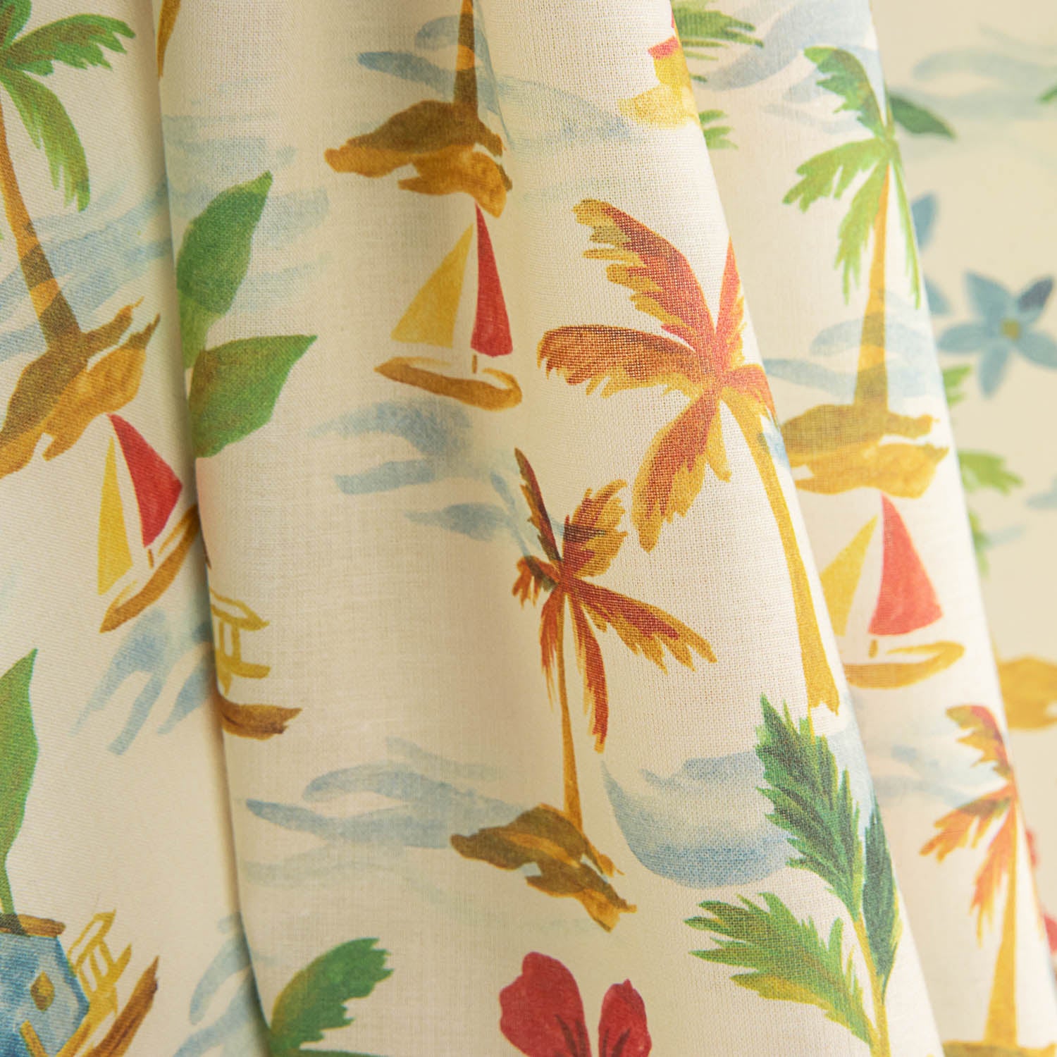 Baumwoll-Popeline Aloha Paradise Sun - Ribes y Casals