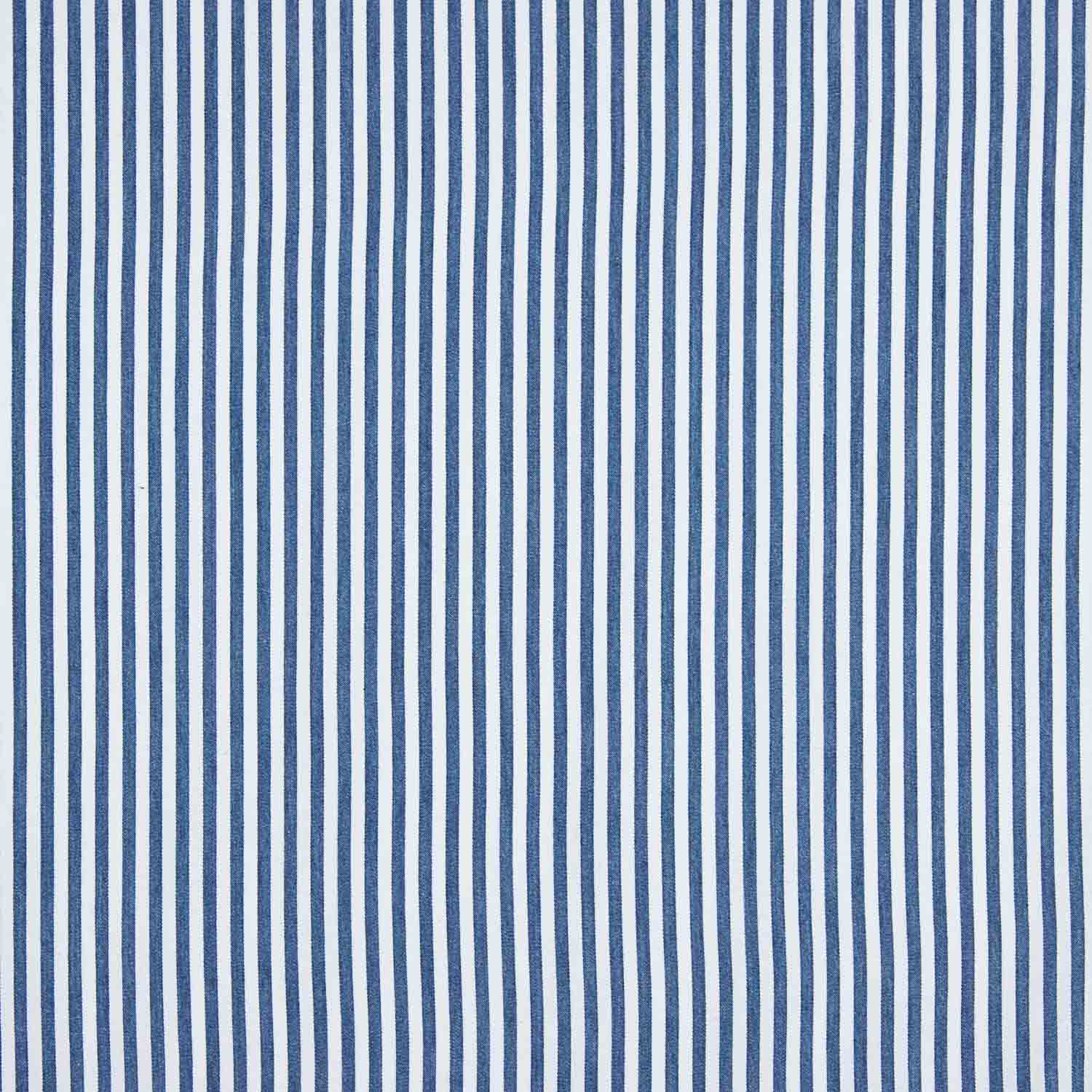 Feiner Baumwollköper Marineblau gestreift - Ribes y Casals