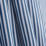 Feiner Baumwollköper Marineblau gestreift - Ribes y Casals