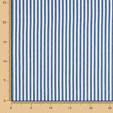 Feiner Baumwollköper Marineblau gestreift - Ribes y Casals