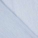 Feiner Baumwoll-Twill gestreift Mini-Streifen Hellblau - Ribes y Casals
