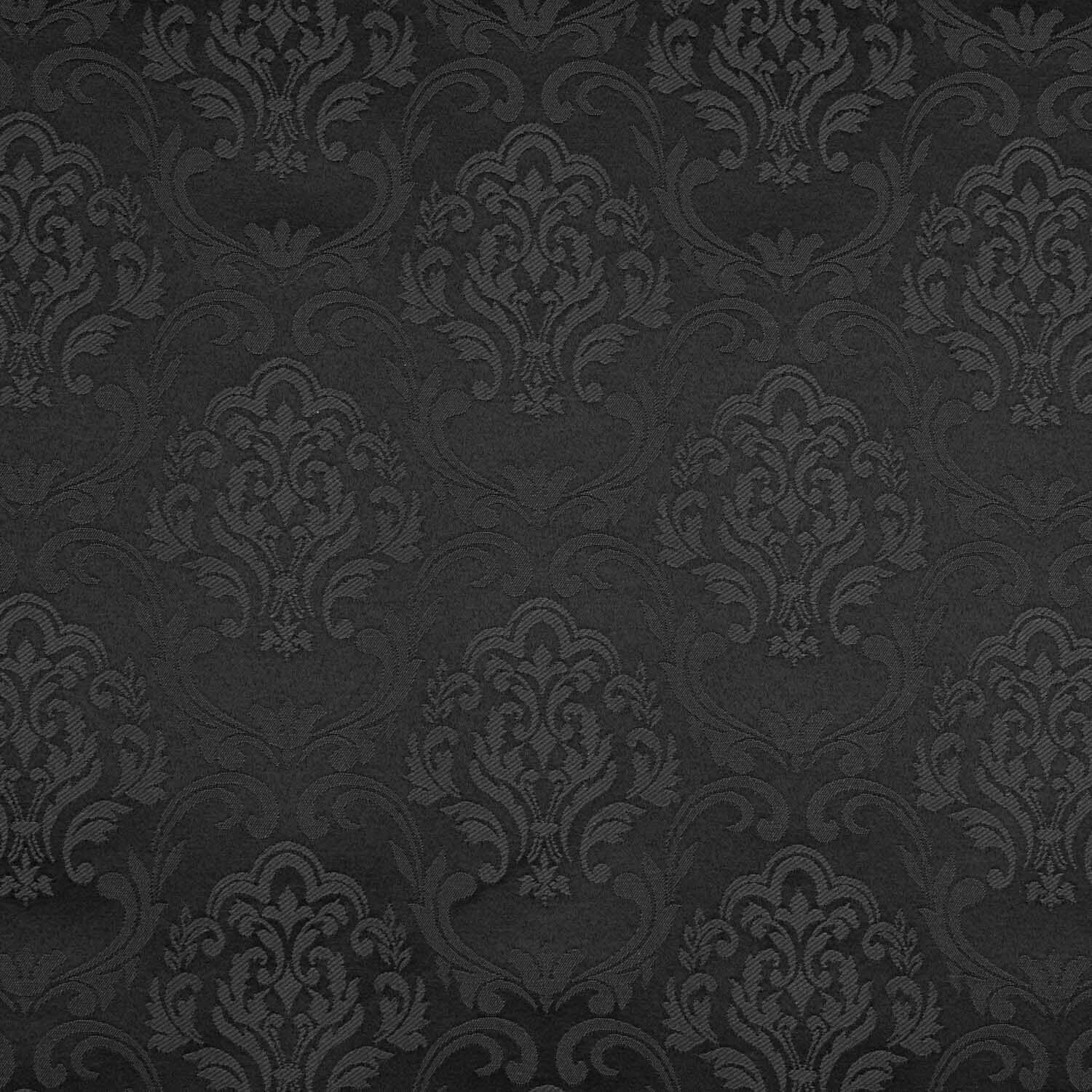 Jacquard-Leinwand Pompeya Schwarz - Ribes y Casals