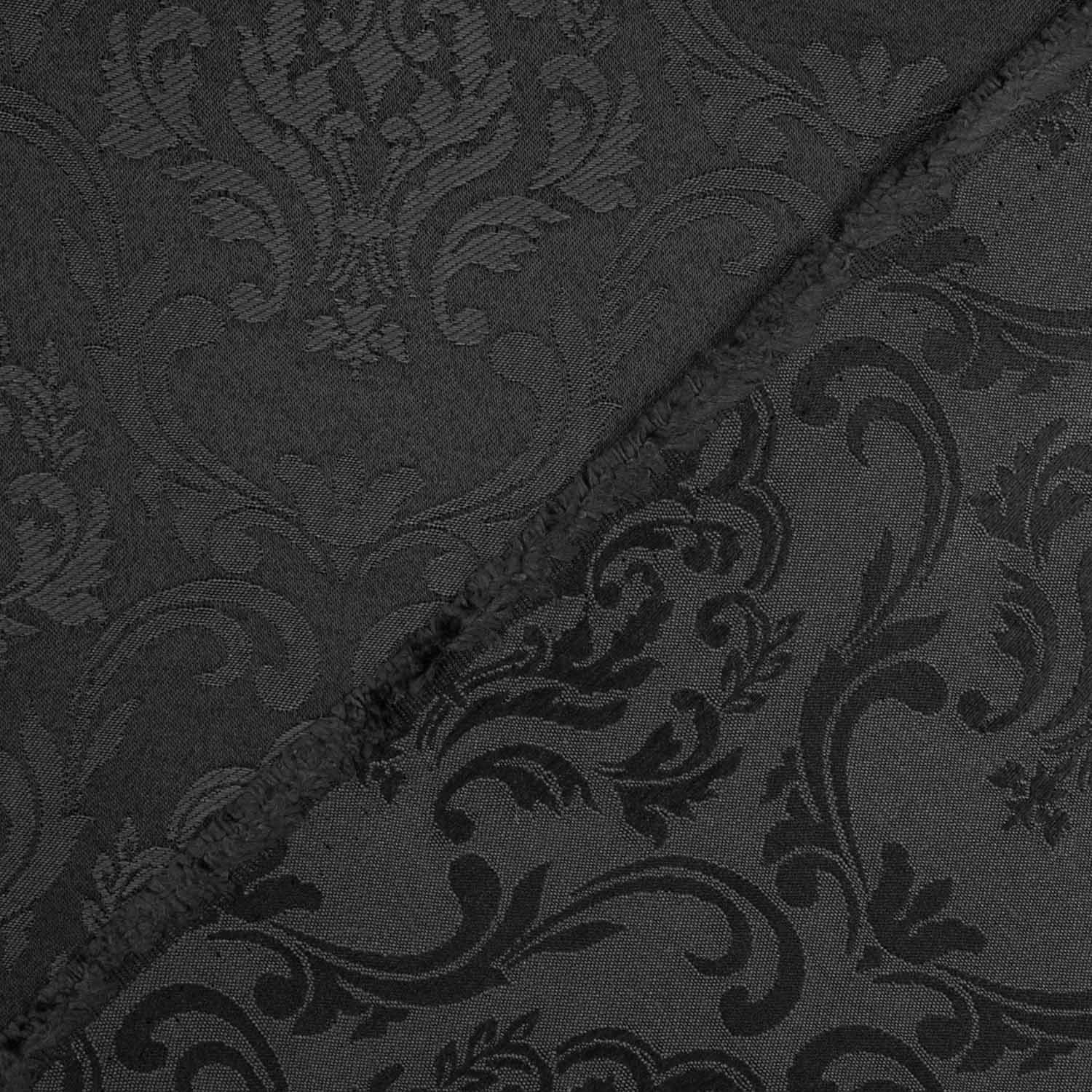 Jacquard-Leinwand Pompeya Schwarz - Ribes y Casals