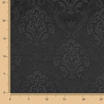 Jacquard-Leinwand Pompeya Schwarz - Ribes y Casals