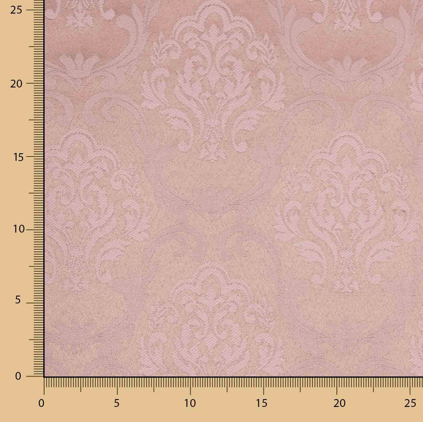 Jacquard-Leinwand Pompeya Rosa Rhabarber - Ribes y Casals