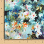 Artistic Floral Printed Viscose Fabric - Verschiedene Größen x Breite 140 cm - Ribes y Casals